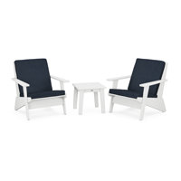 POLYWOOD x Sol 72 3-Piece Modern Deep Seating Chair Set by Sol 72 Outdoor