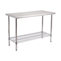 NSF-Certified Stainless Steel Work Table by Seville Classics