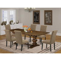 Privett Removable Leaf Solid Wood Dining Set by Lark Manor