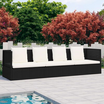Desberg 78.7" Wide Rectangle Patio Daybed with Cushions by Latitude Run