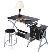 Station Height Adjustable Drafting Table by Inbox Zero