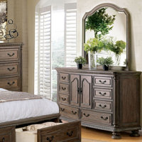 Ocotillo 8 Drawer Combo Dresser with Mirror by Bloomsbury Market