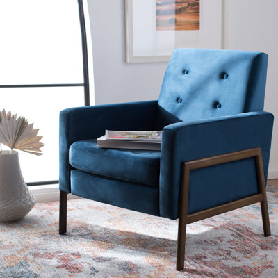 Mansell 29" Wide Tufted Velvet Armchair by Corrigan Studio