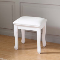 Berber Sleek Design Solid Vanity Stool for Making Up by Red Barrel Studio