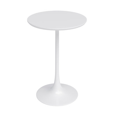 Bellamia Counter Height 24" Round Dining Table with Steel Pedestal Base for Indoors by George Oliver