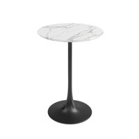 Bellamia Counter Height 24" Round Dining Table with Steel Pedestal Base for Indoors by George Oliver