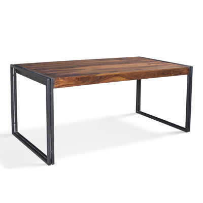 Almodovar Loon Peak Solid Wood Trestle Dining Table by Loon Peak