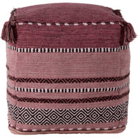 Maddin 18" Square Pouf Ottoman by Dakota Fields