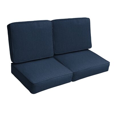 Indoor/Outdoor 2 Piece Seat/Back Cushion Set by Red Barrel Studio