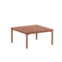 Alyisa FSC Wooden Outdoor Patio Square Dining Table by Lark Manor