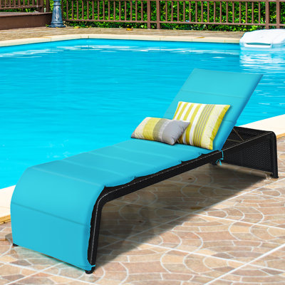 Wallingford 85" Long Reclining Single chaise with Cushions by Hashtag Home