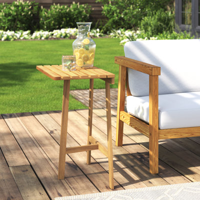 Wooden Balcony Table by Winston Porter