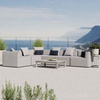 Modway Saybrook Outdoor Patio Upholstered 6-Piece Sectional Sofa by Modway