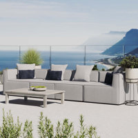 Modway Saybrook Outdoor Patio Upholstered 4-Piece Sectional Sofa by Modway