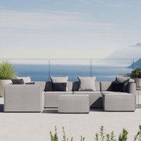 Saybrook Outdoor Patio Upholstered 7-Piece Sectional Sofa by Modway
