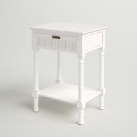 Peters End Table with Storage by Sand & Stable