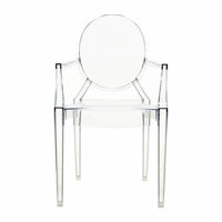 Arm Chair in Clear by Everly Quinn