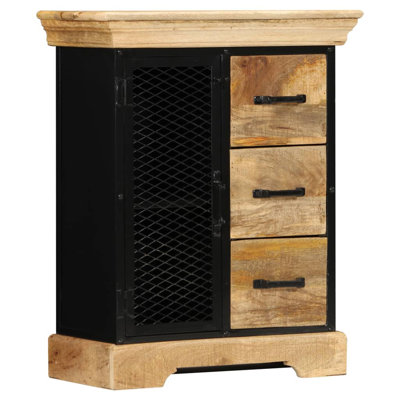 Sideboard 23.6" x 11.8" x 29.5" Solid Mango Wood by Loon Peak