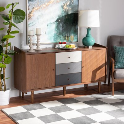 Hinerman 56.9" Wide 3 Drawer Sideboard by Corrigan Studio