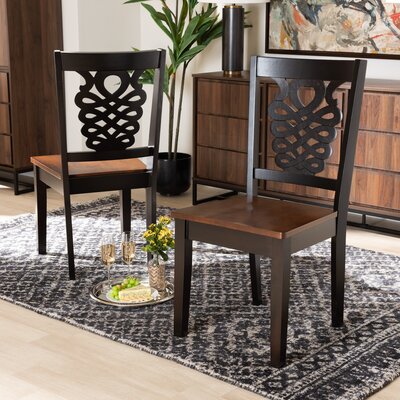 Leesburg Solid Wood Queen Anne Back Side Chair by Red Barrel Studio