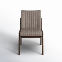 Stavros Leather Upholstered Side Chair by Joss & Main