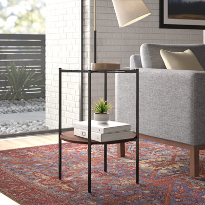 Solid Wood End Table with Storage by 17 Stories