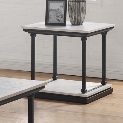 Kiven Floor Shelf End Table by Williston Forge