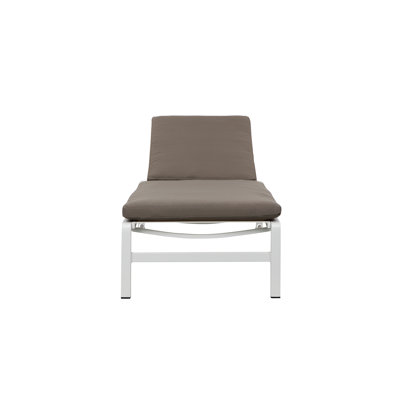 Hermon 77" Long Reclining Chaise Lounge Set with Cushions