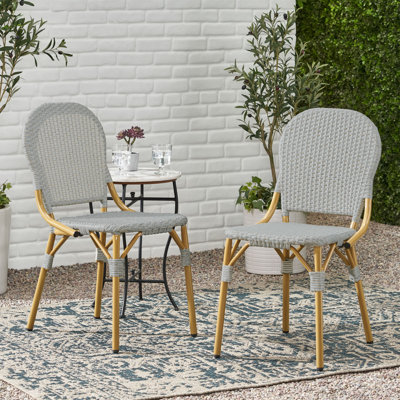 Vivan Outdoor Dining Side Chairs by Beachcrest Home
