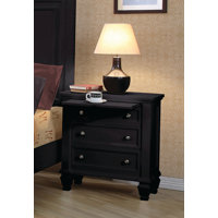 Bohanan 3 - Drawer Nightstand by Alcott Hill