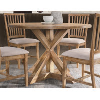 Kowalsky 47.5" Pedestal Dining Table by Laurel Foundry Modern Farmhouse