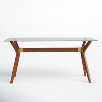 Walter Glass Writing Desk by AllModern