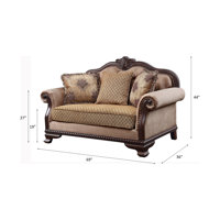 Arbaj 69" Rolled Arm Loveseat by Lark Manor