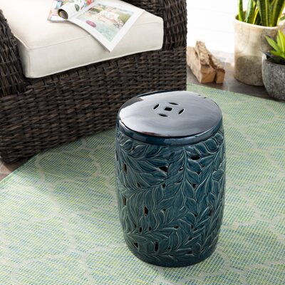 Blumberg Ceramic Garden Stool by Bayou Breeze