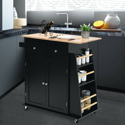 Dyako Rolling Kitchen Island by Red Barrel Studio