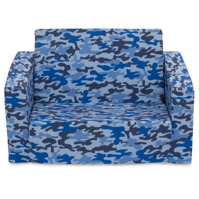 Cozee Camo Polyester Twill 2-in-1 Convertible Sofa to Lounger by Delta Children