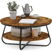 Bransford Cross Legs Coffee Table with Storage by 17 Stories