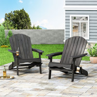 Mccombs Solid Wood Folding Adirondack Chair