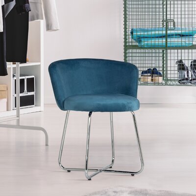 Kylen Steel Vanity Stool by Willa Arlo Interiors
