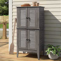 Anjenette 195.05 Gallons Solid Wood Cabinet by Beachcrest Home