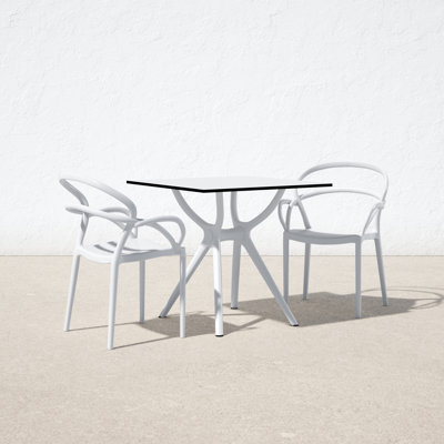 Farrah Square 2 - Person 31.5" Long Bistro Set