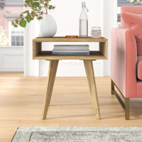 Rabideau Solid Wood End Table with Storage by The Twillery Co.
