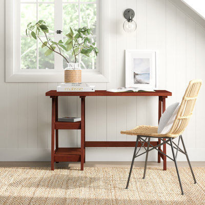 Saribek Computer Desk with Built in Outlets by Ebern Designs