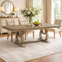 Chadwick 42" Extendable Trestle Dining Table by Greyleigh