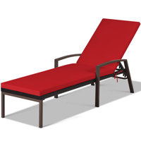 Bridgitt 76" Long Reclining Single Chaise with Cushions by Winston Porter