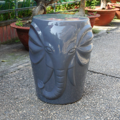 Pottorff Wild Elephant Garden Stool