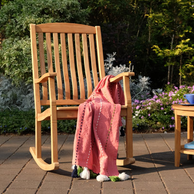 Adina Teak Outdoor Rocking Chair by Birch Lane