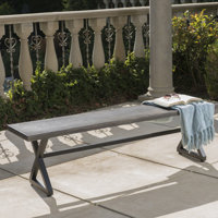 Bohra Aluminum Picnic Bench by Union Rustic
