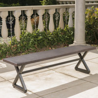 Bohra Aluminum Picnic Bench by Union Rustic