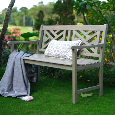 Schank Teak Outdoor Patio Garden Bench by Charlton Home